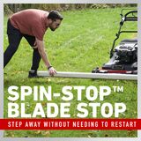 Spin-Stop Blade Stop - step away without restarting