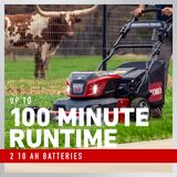 60V MAX* 30 in. (76 cm) eTimeMaster® Personal Pace Auto-Drive™ Lawn Mower - (2) 10.0Ah Batteries/Chargers Included