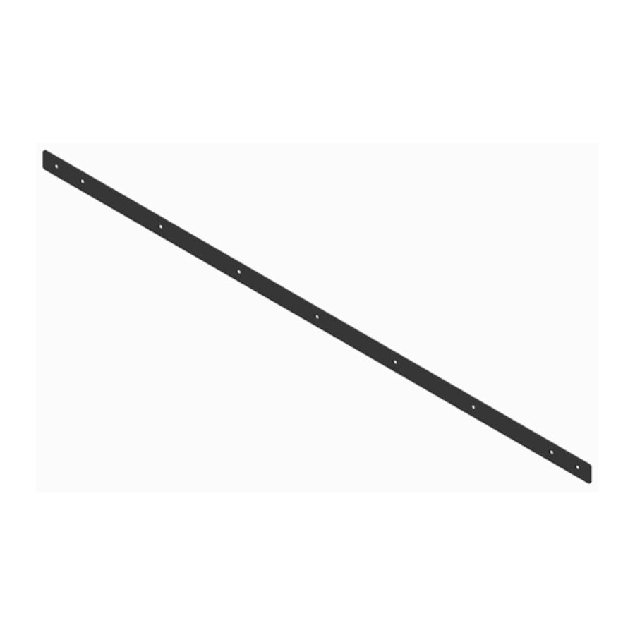 7' Straight Blade Urethane Cutting Edge Strap