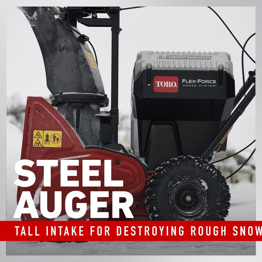Steel Auger - Tall intake for destroying rough snow
