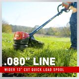 0.080 inch line wider 13 inch cut quick load spool