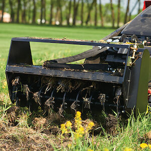 Mower discount tiller attachment