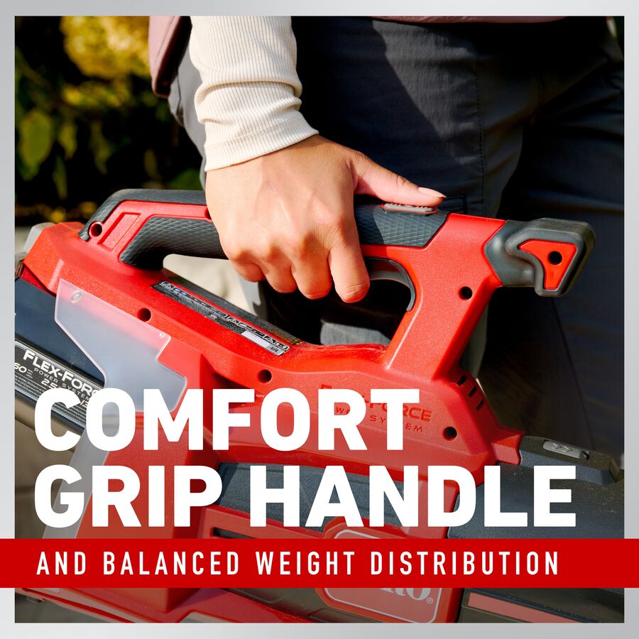 Comfort grip handle and balanced weight distribution