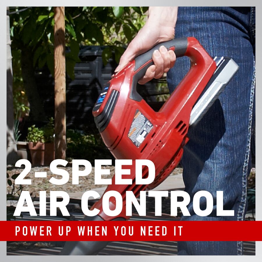 2-speed air control - power up when you need it