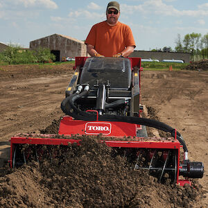 Trencher Filler Attachment