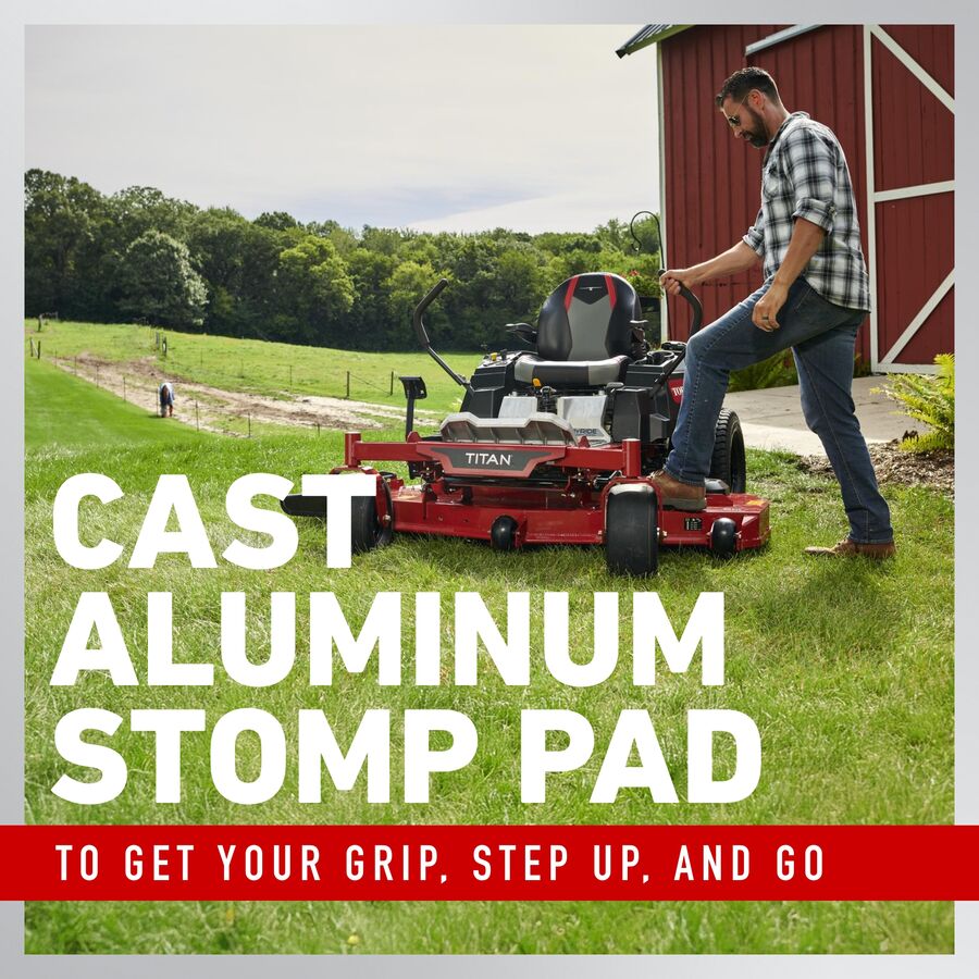 Cast aluminum stomp pad to get your grip, step up and go