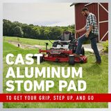 Cast aluminum stomp pad to get your grip, step up and go