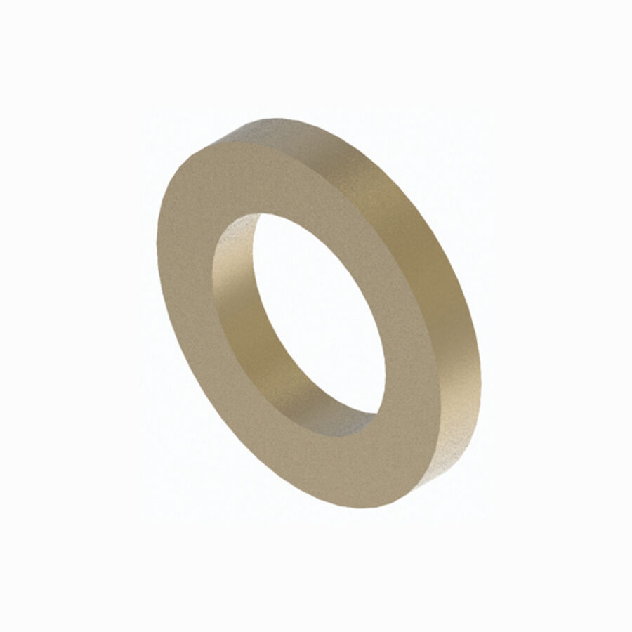 25 Pack Brass Flat Washers 5/16 Inch Large - ASME B18.6.3 By Albany County Fasteners