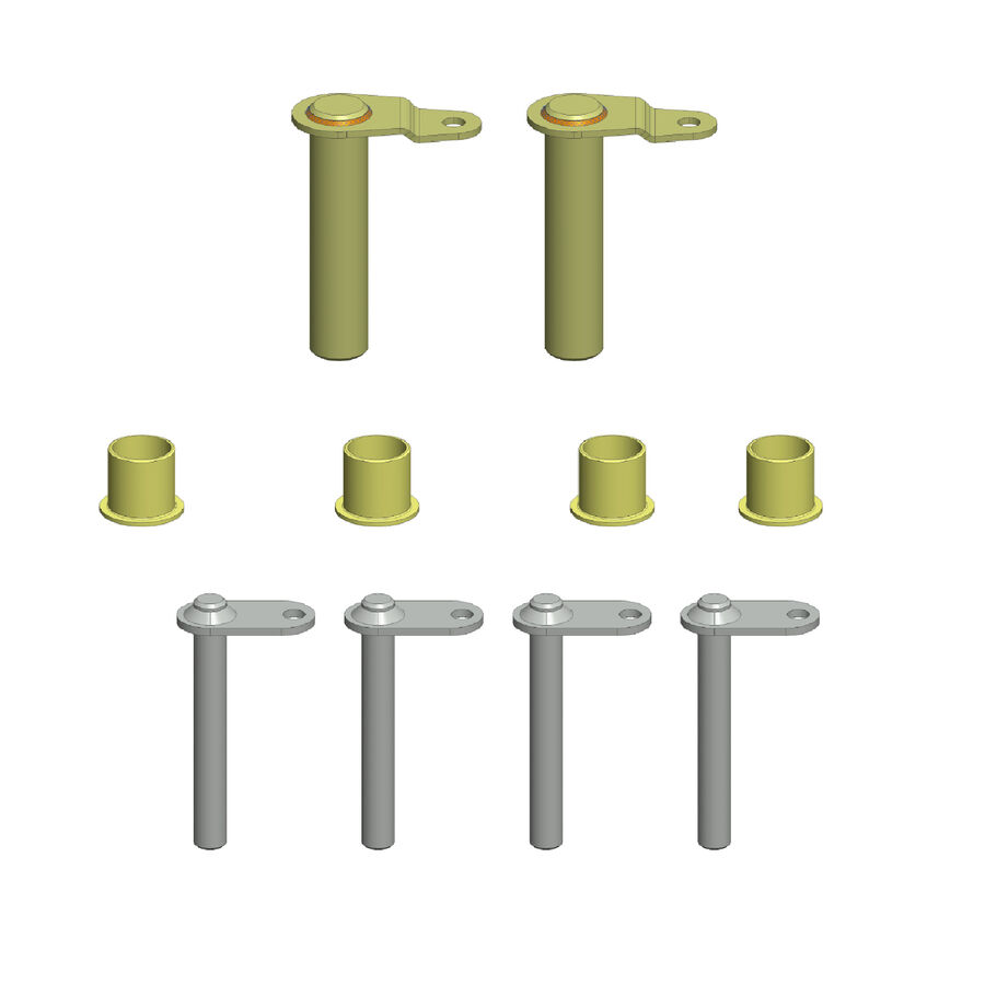 Snow Bucket Flag Pin and Bushing Kit 