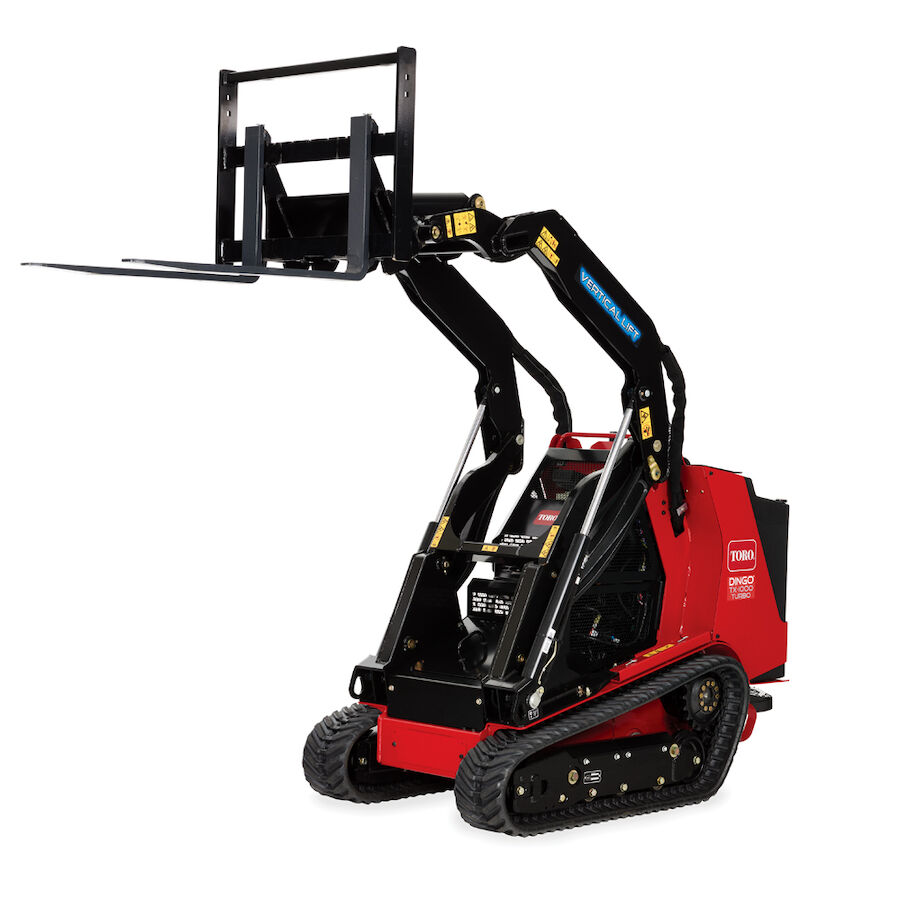 TX 1000 TURBO med gafflar i vertikalt v&auml;nsterl&auml;ge.