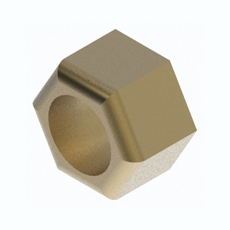 1/2"-13 Grade B Lock Nut Cad/Wax