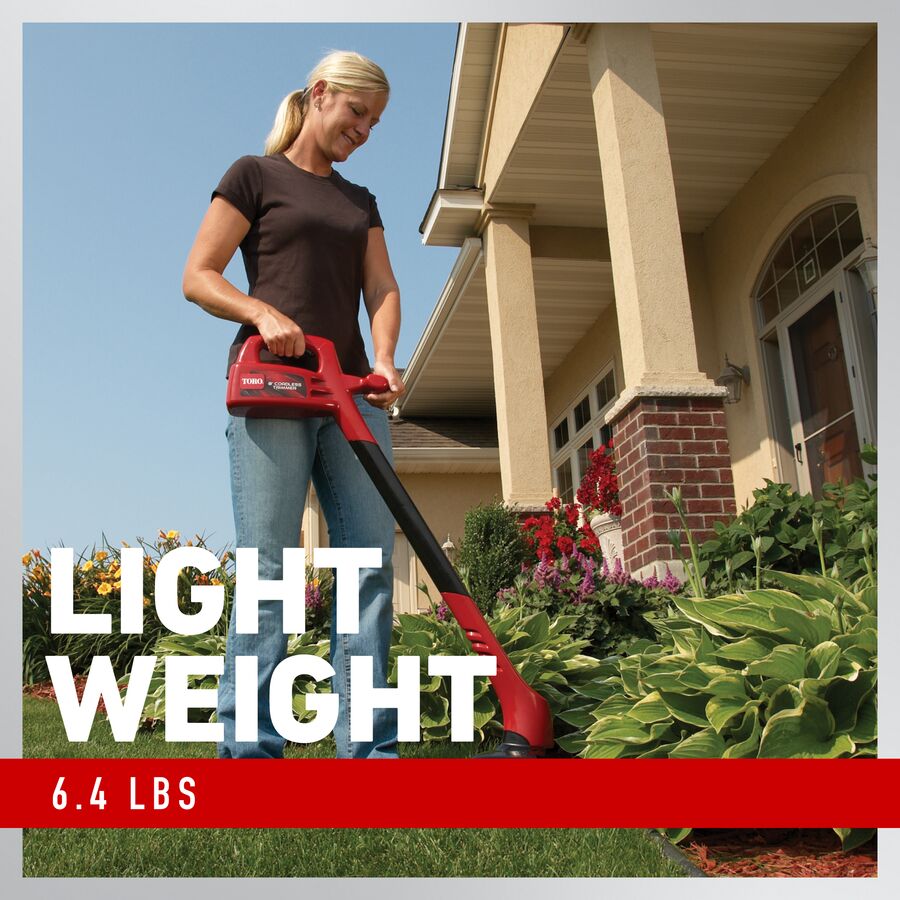 8" cutting width, ideal for average yard size