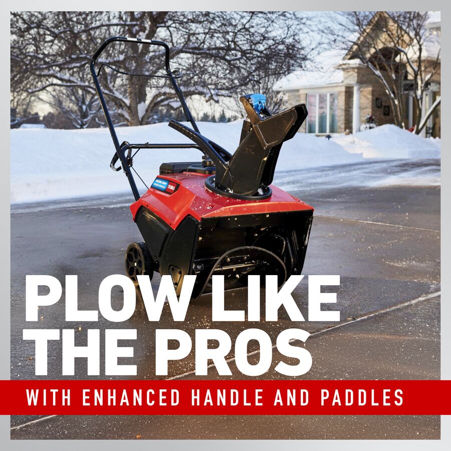 Plow like the pros with enhanced handle and paddles