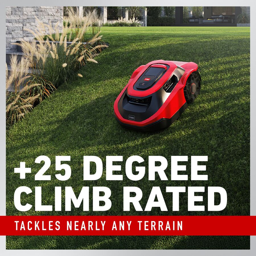 +25 Degree Climb rated - tackles nearly any terrain