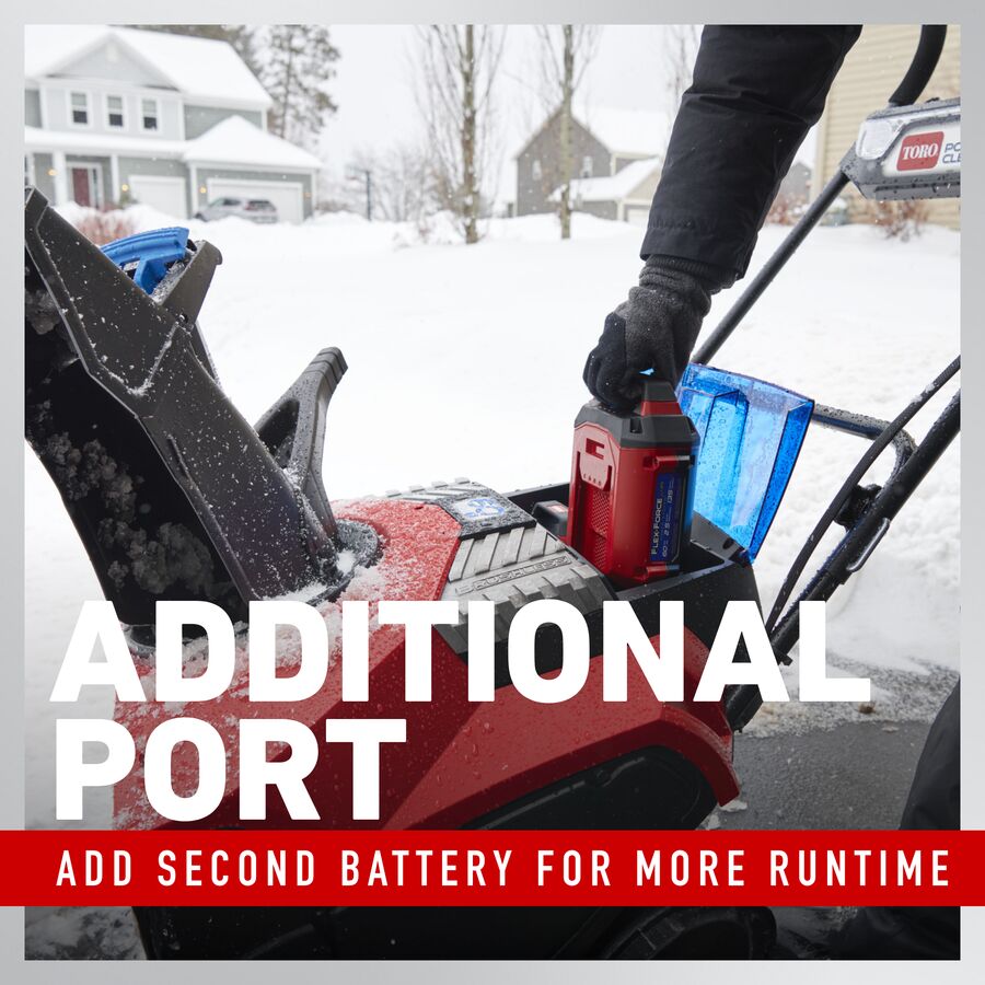 Additional Port - Add Second Battery for More Runtime