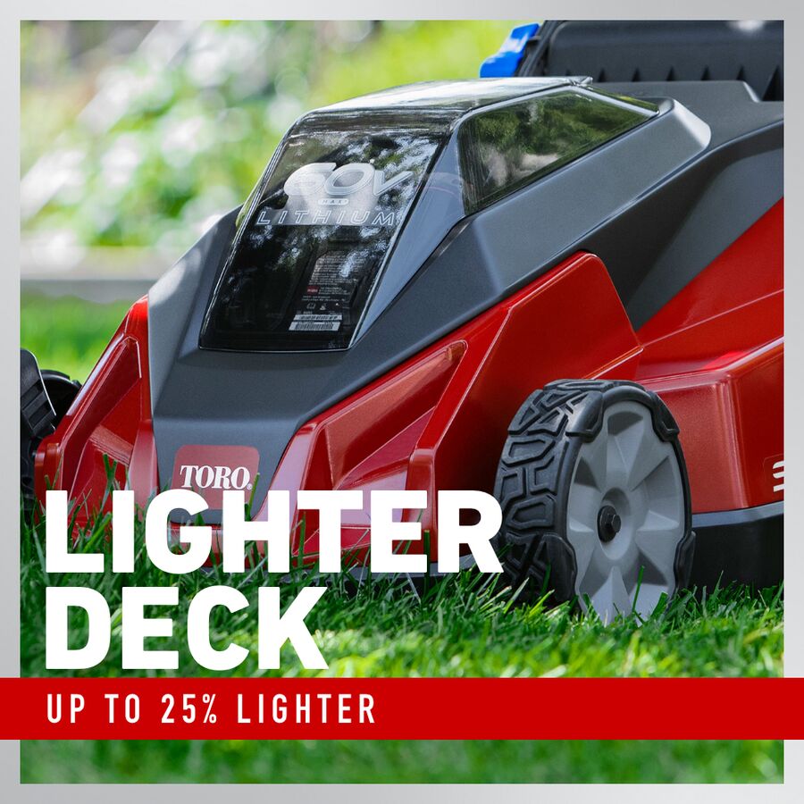Lighter deck - up to 25% lighter
