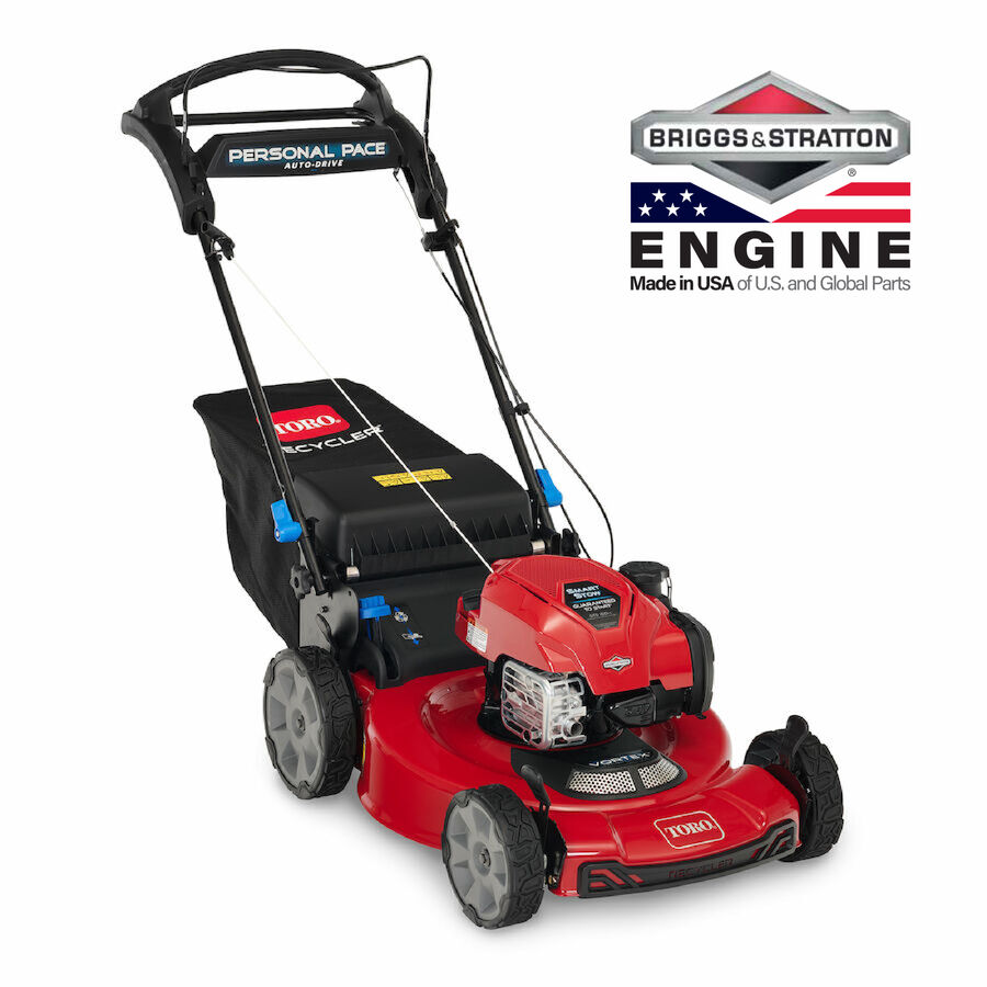 22 in. (56cm) Recycler® w/ Personal Pace® & SmartStow® Gas Lawn Mower with Briggs & Stratton Engine, made in the USA of U.S and Global Parts