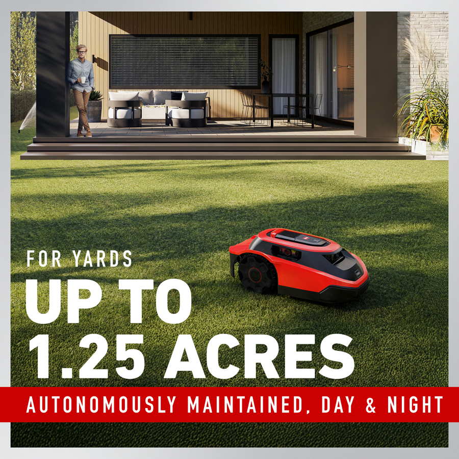 For yards up to 1.25 acres - autonomously maintained. Day and Night.