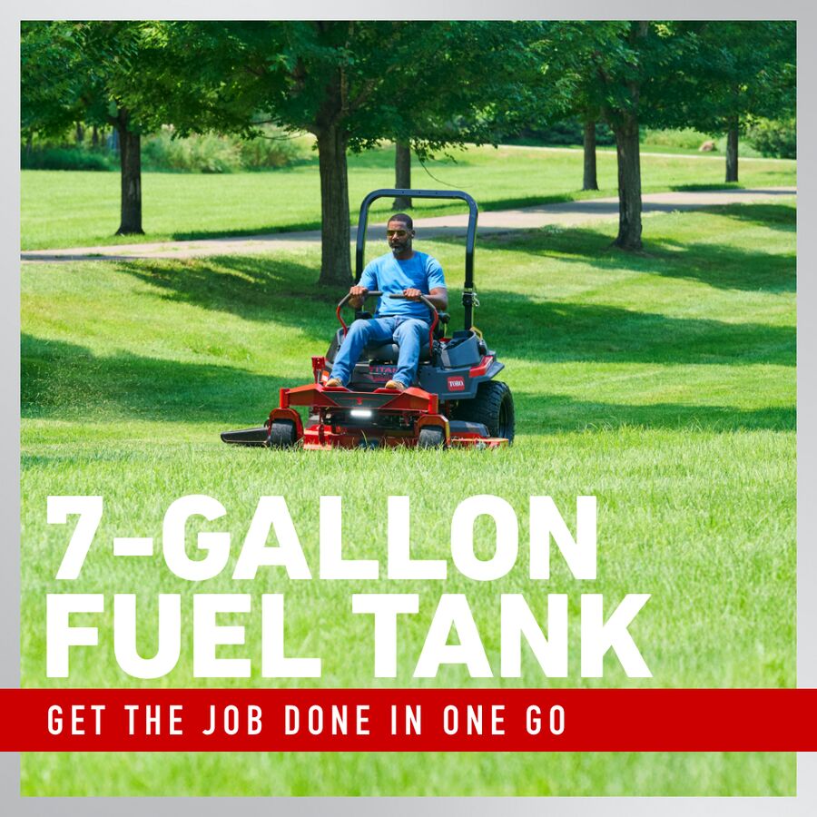 7-Gallon Fuel Tank - Get the job done in one go