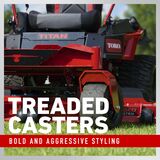 Treaded Casters - Bold and Aggressive Styling