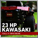 23 hp Kawasaki 726cc V-Twin Engine