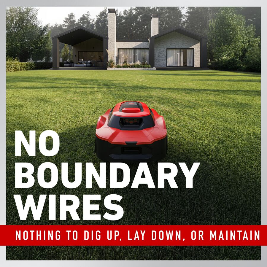 No Boundary Wires - Nothing to dig up, lay down or maintain