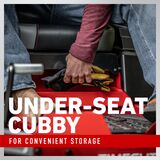 Under-seat cubby for convenient storage