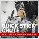 Quick stick chute - adjust chute and deflector direction