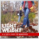 Light weight - 4.6 lbs and easy to maneuver